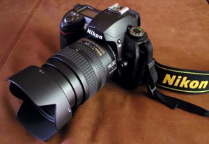 D70s with 18-70mm and hood